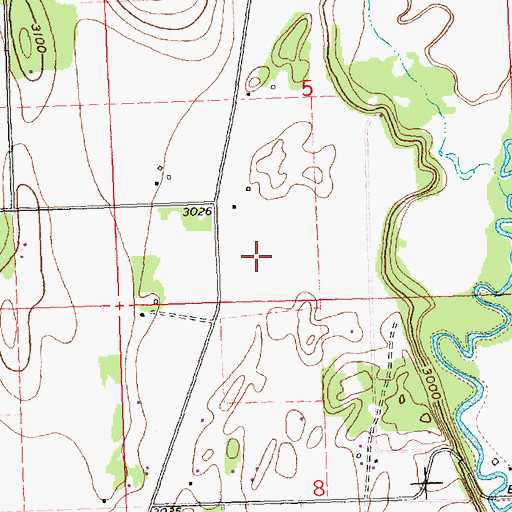 Topographic Map of 29N21W05CD__02 Well, MT