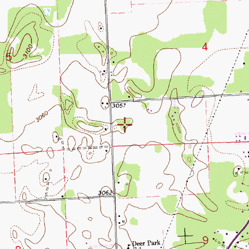 Topographic Map of 29N20W04CC__01 Well, MT