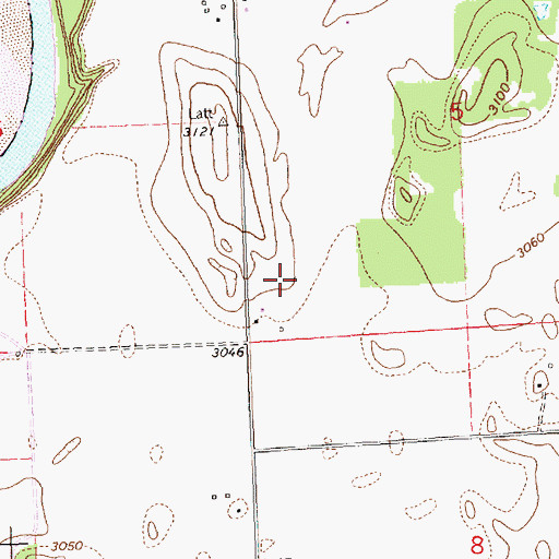 Topographic Map of 29N20W05CC__01 Well, MT