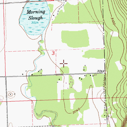 Topographic Map of 29N20W03DB__01 Well, MT