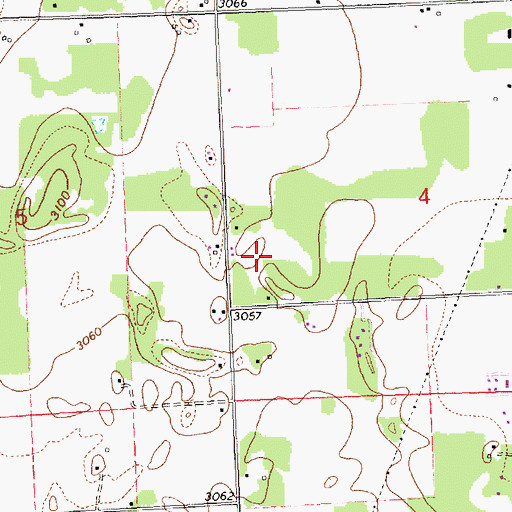 Topographic Map of 29N20W04CB__01 Well, MT