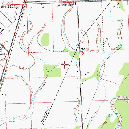Topographic Map of 29N21W03DB__01 Well, MT
