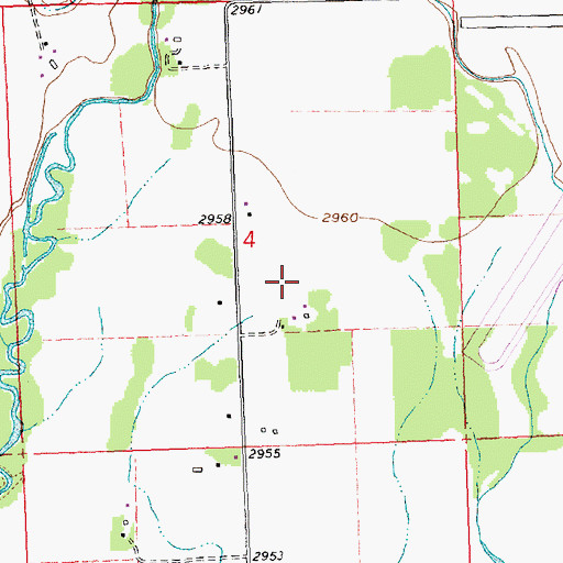 Topographic Map of 29N21W05BA__01 Well, MT