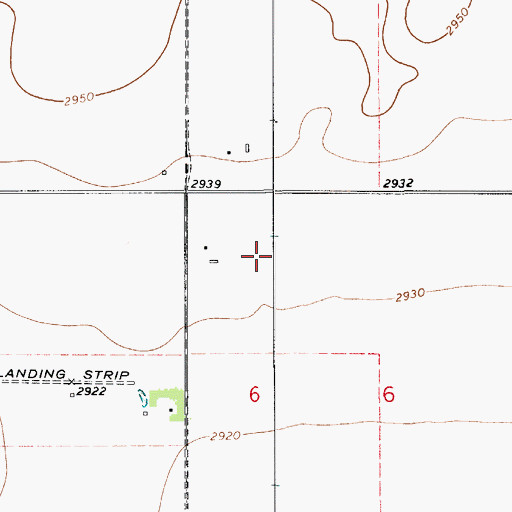 Topographic Map of 29N08E06BB__01 Well, MT
