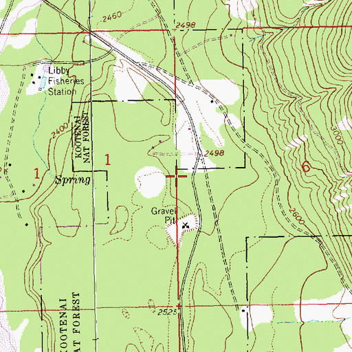 Topographic Map of 29N30W06CBB_01 Well, MT