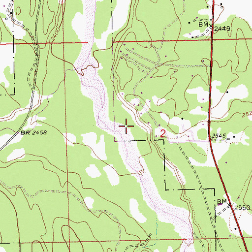 Topographic Map of 29N31W02BDC_01 Well, MT