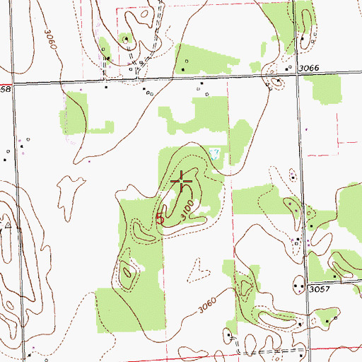 Topographic Map of 29N20W05AC__01 Well, MT
