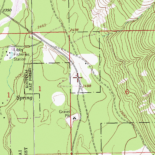 Topographic Map of 29N30W06BCB_01 Well, MT