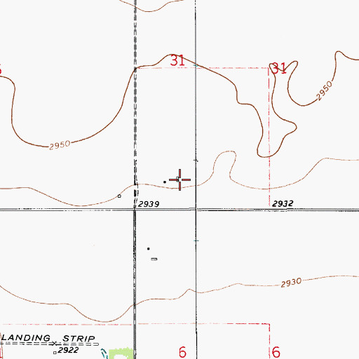 Topographic Map of 30N08E31CC__01 Well, MT
