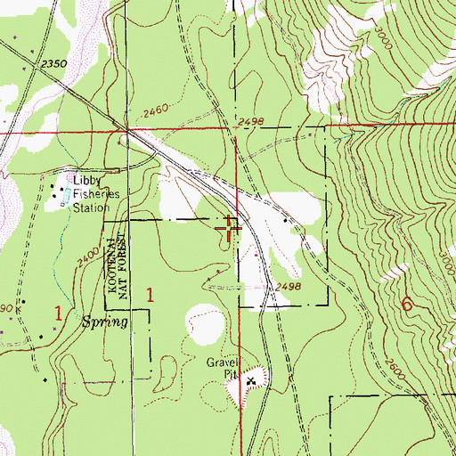 Topographic Map of 29N30W06BCB_02 Well, MT