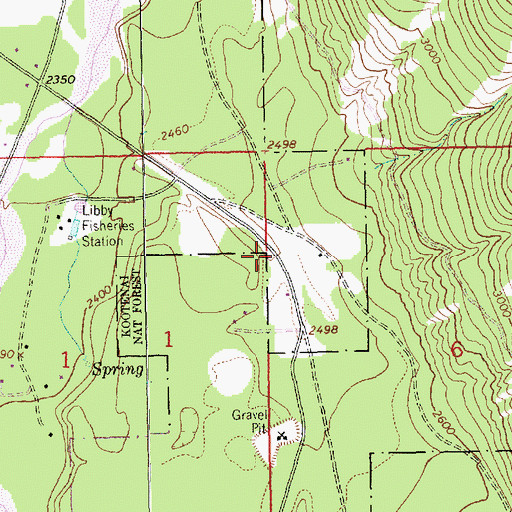 Topographic Map of 29N30W06BBC_01 Well, MT