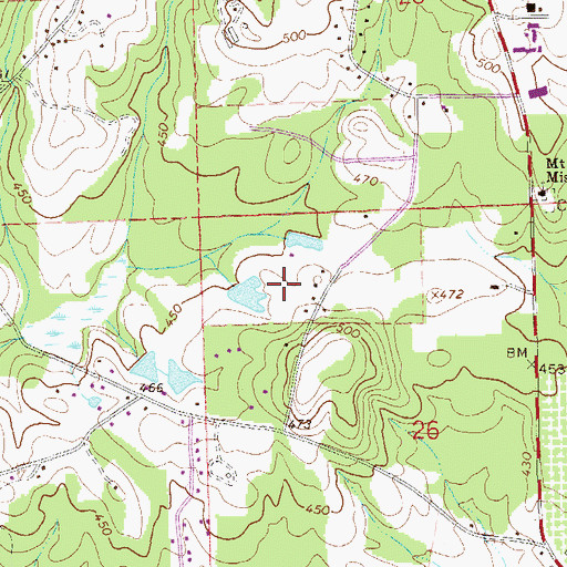 Topographic Map of Lee County International Raceway, AL