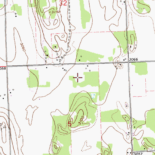 Topographic Map of 29N20W05AB__01 Well, MT