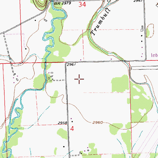 Topographic Map of 29N21W04BB__01 Well, MT
