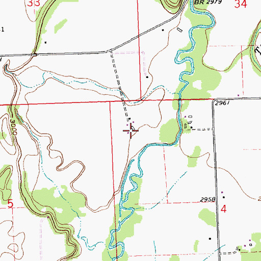 Topographic Map of 29N21W04CD__01 Well, MT