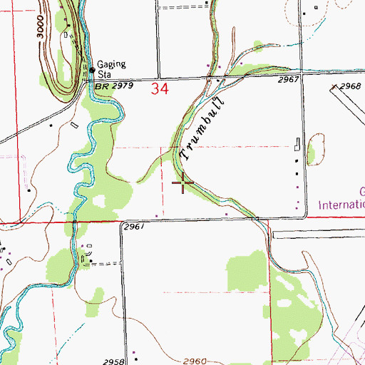 Topographic Map of 30N21W34DC__01 Well, MT
