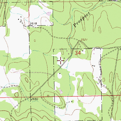Topographic Map of 30N31W34CAB_01 Well, MT