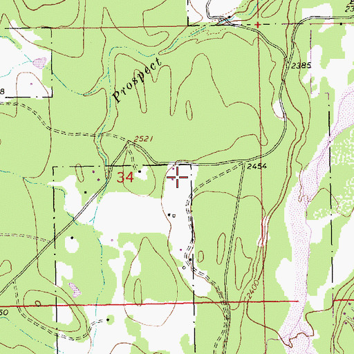 Topographic Map of 30N31W34DBA___ Well, MT