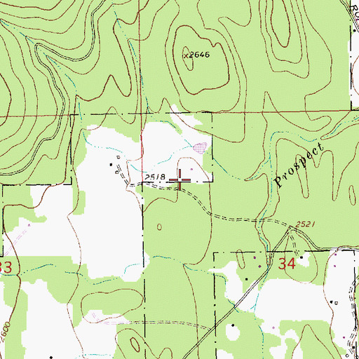 Topographic Map of 30N31W34_BBD__ Well, MT
