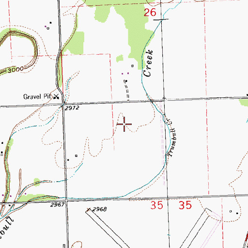 Topographic Map of 30N21W35BA__01 Well, MT