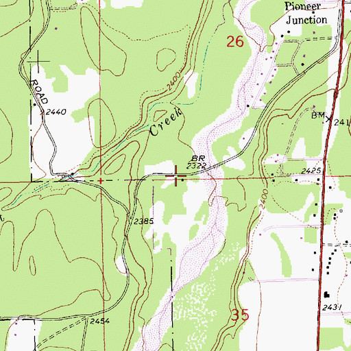 Topographic Map of 30N31W26_CDC__ Well, MT