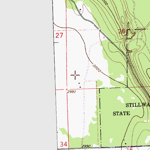 Topographic Map of 30N22W26CC__01 Well, MT