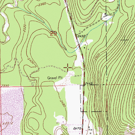 Topographic Map of 30N33W29DCAC01 Well, MT