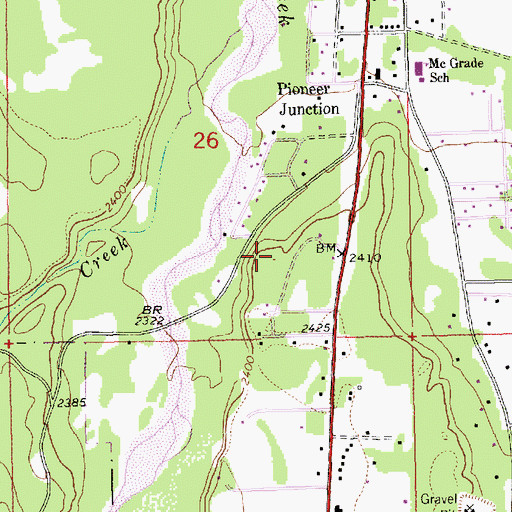 Topographic Map of 30N31W26_DBA__ Well, MT