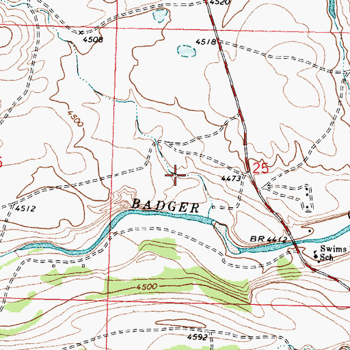 Topographic Map of 30N11W25CABB01 Spring, MT