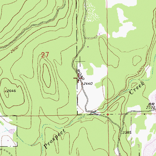 Topographic Map of 30N31W27_DAC__ Well, MT