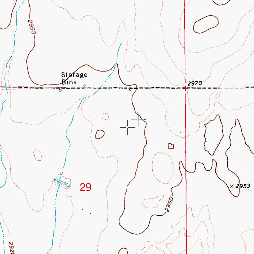 Topographic Map of 30N10E29AB__01 Well, MT