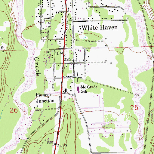 Topographic Map of 30N31W25_BBC__ Well, MT