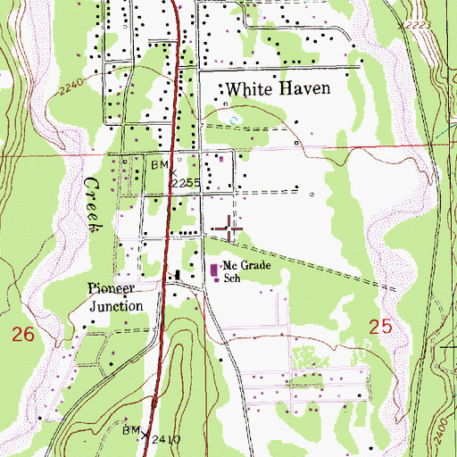 Topographic Map of 30N31W25_BBC2_ Well, MT