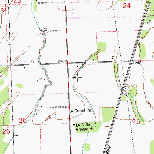 Topographic Map of 30N21W25BB__01 Well, MT