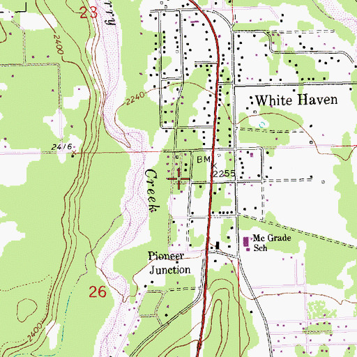 Topographic Map of 30N31W26_AAB__ Well, MT