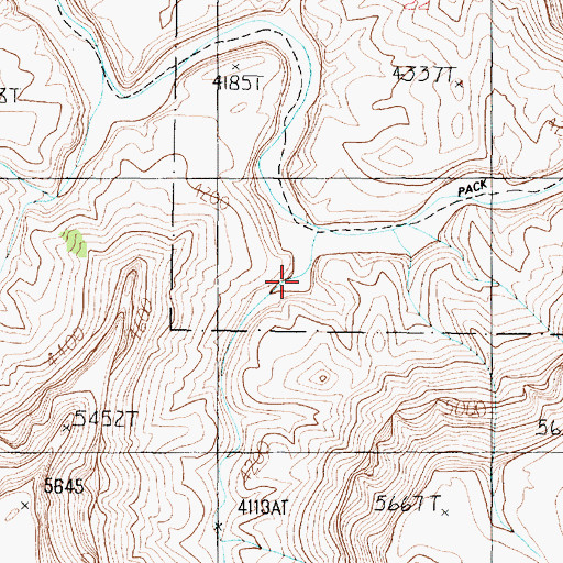 Topographic Map of Black Tank Wash, AZ