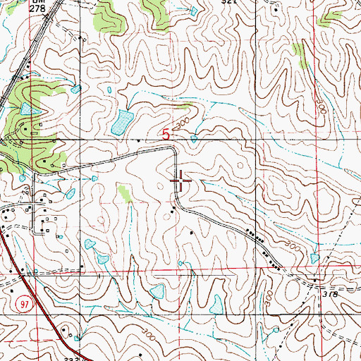Topographic Map of Rogers Cemetery, AL