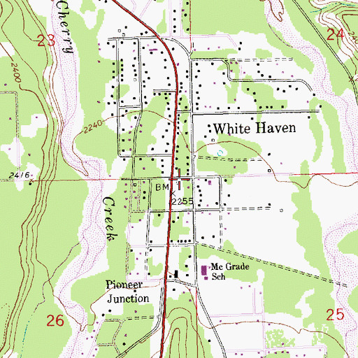 Topographic Map of 30N31W23DDD02_ Well, MT