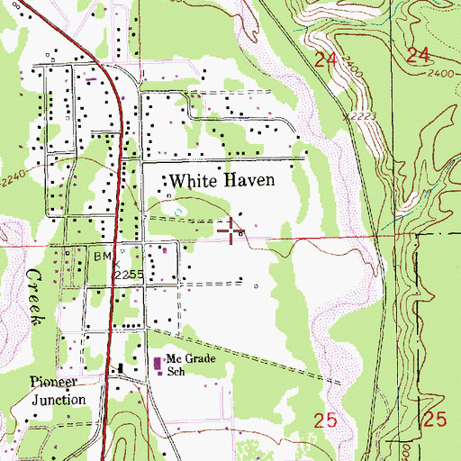 Topographic Map of 30N31W24_CDC__ Well, MT