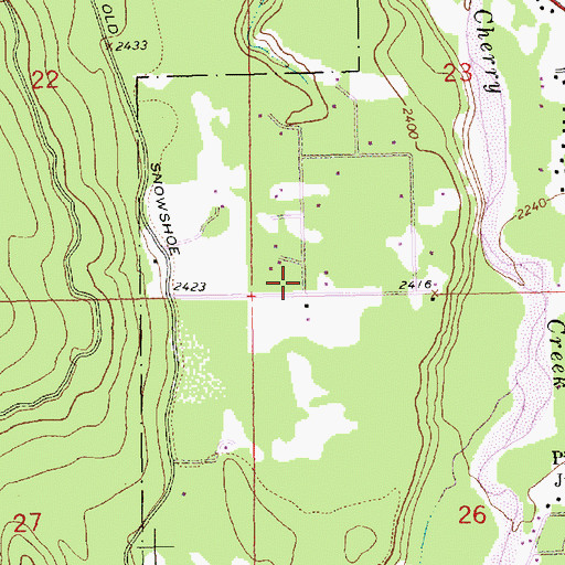 Topographic Map of 30N31W23CCC02_ Well, MT