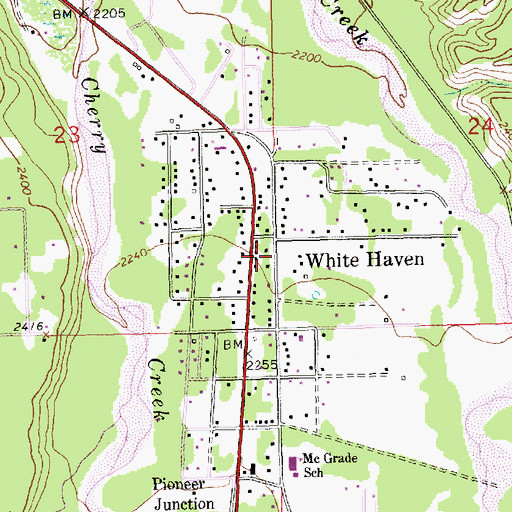 Topographic Map of 30N31W23DDA___ Well, MT