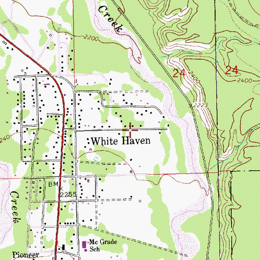 Topographic Map of 30N31W24_CDB__ Well, MT