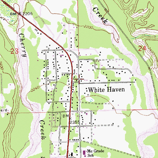 Topographic Map of 30N31W24_CBC__ Well, MT