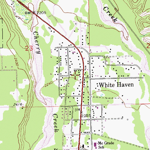 Topographic Map of 30N31W23DAD_03 Well, MT