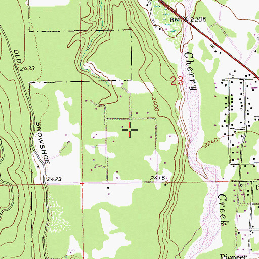 Topographic Map of 30N31W23CAC___ Well, MT