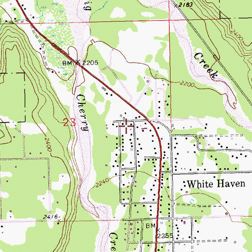 Topographic Map of 30N31W23DAB02_ Well, MT
