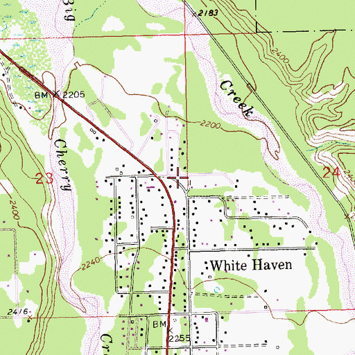 Topographic Map of 30N31W23ADD02_ Well, MT