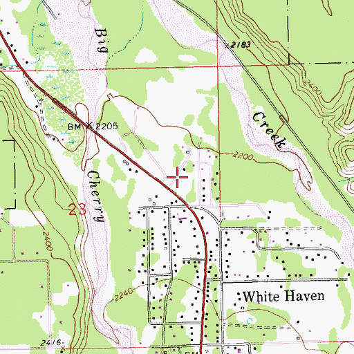 Topographic Map of 30N31W23ADA01_ Well, MT