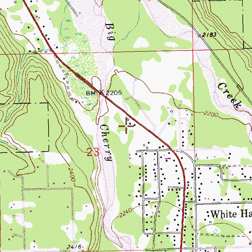 Topographic Map of 30N31W23ACA01_ Well, MT