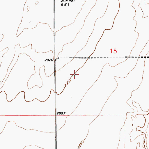Topographic Map of 30N11E15CB__01 Well, MT